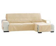 Eysa Zoco Nicht elastisch Sofa überwurf Chaise Longue rechts, frontalsicht, Chenille, Beige, 29 x 9 x 37 cm