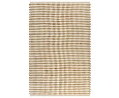 vidaXL 133214 Teppich Handgewebt Jute Stoff 160x230cm Webteppich Läufer Wohnzimmer, Naturfarben und Weiß, Größe: 160 x 230 cm (B x L)