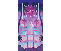 WT Miami South Beach Neon Lights Handtuch