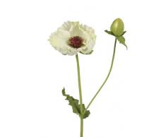 BELLAFIORA 01AMAZ05240 Kunstblumen, Mohnblume am Stiel, 65Â cm, Gelb