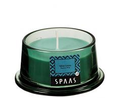 Spaas Duftkerze im Glas, Paraffinwachs, Smaragdgrün, D92 mm x H48 mm