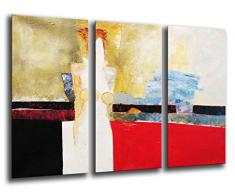 Wandbild - Abstraktes Kunst Bild, 97 x 62 cm, Holzdruck - XXL Format - Kunstdruck, ref.26167
