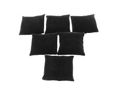 Regal Pak Samt-Kissen für Armband/Uhren, 7,6 x 7,6 cm, Schwarz, 6 Stück