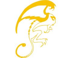 INDIGOS 4051095006909 Wandtattoo w072 Monster, 96 x 66 cm, gold