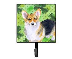 Caroline s Treasures Pembroke Corgi ST Patrick S Wandhaken, Multicolor, S