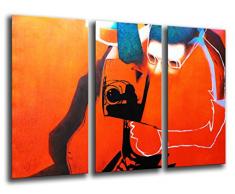 Wandbild - Abstraktes Kunst Bild, 97 x 62 cm, Holzdruck - XXL Format - Kunstdruck, ref.26147