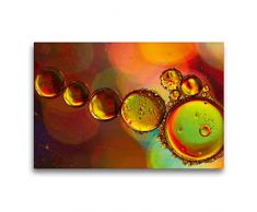 Premium Textil-Leinwand 75 x 50 cm Quer-Format Farbrausch mit Öl und Wasser 04 | Wandbild, HD-Bild auf Keilrahmen, Fertigbild auf hochwertigem Vlies, Leinwanddruck von Veronika Rix