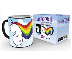 GB eye Ltd GB Eye, Einhorn, Sparkle, wÃ¤rmeempfindlicher Kaffeebecher, Keramik, Verschiedene, 15Â x 10Â x 9Â cm