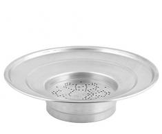 HABI Abtropfsieb für frittierte Speisen, Aluminium, Grau, 40 x 40 x 7 cm