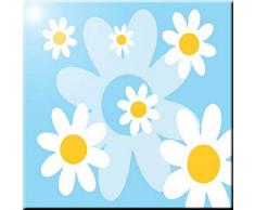 Rikki Knight Keramik-Fliese, Retro-Motiv, 10 x 10 cm, Hellblau