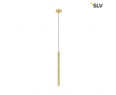 SLV LED Pendelleuchte HELIA | LED Deckenleuchte, Hängeleuchte für Wohnzimmer, Bar, Theke, Esszimmer-Leuchte | Deckenlampe LED, Hänge-Lampe in exklusivem Zylinder-Design (Aluminium, LED Inside, 7,5W)