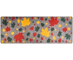 DECO-MAT Rutschfester Teppich-Läufer ohne Rand für den Innenbereich oder Eingangsbereich, 80 x 200 cm, grau