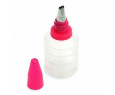 KUHN RIKON 22906 Backen Zubehör Dekorieren Dekorationsflasche mit Tülle Welle rot 13 cm