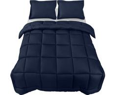 UTOPIA Bettwäsche Tröster Bettdecke einfügen (Queen) – Ultra Plüsch, hypoallergen, silikonisiertes Fiberfill, Daunen Alternative Tröster, Mikrofaser, navy, Queen
