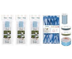 Brizzolari 54203 SB/00 Set Krippenfiguren, Kunststoff, Hellblau, 22.5 x 36.5 x 13 cm