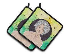 Caroline s Treasures bb7315pthd Aquarius Sternzeichen verziert Topflappen, 7.5hx7.5 W, multicolor