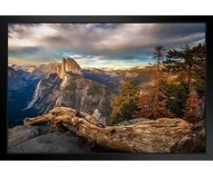 Poster Gießerei Glacier Point Yosemite Valley Landschaft Vista Sunset Foto 20x14 inches Framed Poster
