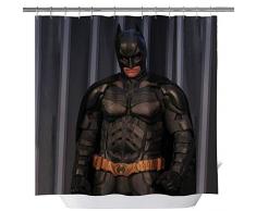 BT World Weihnachts-Duschvorhänge, Weihnachtsmann und Hirsch Dekor für Badezimmer, Polyesterstoff Duschvorhang-Set mit Haken, 182,9 x 182,9 cm 3048h