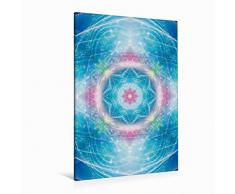 Premium Textil-Leinwand 80 x 120 cm Hoch-Format Mandala - Unendlichkeit | Wandbild, HD-Bild auf Keilrahmen, Fertigbild auf hochwertigem Vlies, Leinwanddruck von Gaby Shayana Hoffmann