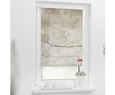 Lichtblick Rollo Klemmfix, 60 x 150 cm mit Motiv Beton - Grau Montage ohne Bohren, moderner Sicht-und Sonnenschutz, Motivrollo, lichtdurchlässig & Blickdicht