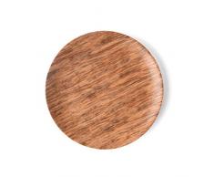 Holst Porzellan WD 421 Teller flach 21 cm Holz Optik, Set 6, bis zu 150% resistenter als herkömmliches Porzellan
