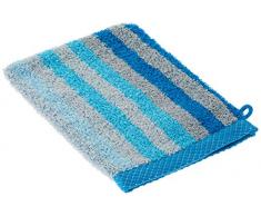 LASA Home Waschlappen, 16 x 21, Collection Pure Stripes, Baumwolle, türkis, 16 x 21 x 1 cm