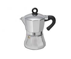 IMPORTAZIONE Import Lady Sun Kaffeemaschine, Aluminium, 6 Tassen