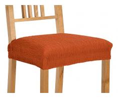 Zebra Textil Elastische Stuhlhusse - Beta, Farbe Orange - Standardgrösse (bis 45x45 cm.) (mehrere Farben verfügbar)