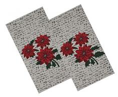 GinsonWare Küchenset mit Weihnachtsmotiv Set mit 2 Geschirrtüchern (Weihnachtsstern)