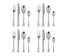 Mikasa C000372 Besteck-Set, Edelstahl, 16-teilig