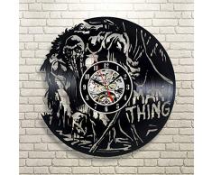 Everyday Arts Wanduhr, aus Vinyl, Motiv Man-Thing, als Freundschaftsgeschenk, Geburtstagsgeschenk für Jugendliche, Jungen, Sohn, Bruder, originelles Geschenk, Kinderzimmer
