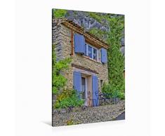Premium Textil-Leinwand 80 x 120 cm Hoch-Format Monieux, Provence | Wandbild, HD-Bild auf Keilrahmen, Fertigbild auf hochwertigem Vlies, Leinwanddruck von Annette Dupont