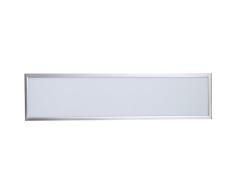 abalight LED Panel Deckenleuchte Pendelleuchte Wandleuchte Deckeneinbau, Aluminium, 45 W, silber, 120 x 30 x 14 cm