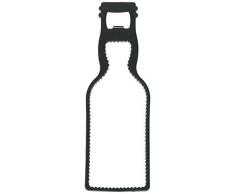 Kikkerland Flaschenöffner, Silikon, Schwarz, 24.8 x 10 x 1.6 cm