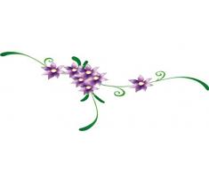 INDIGOS 4051719960143 Wandtattoo MD416 schÃ¶ne Orchideen 80 x 44 cm, bunt farbig