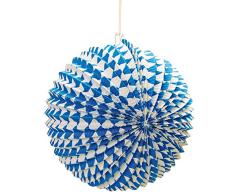 Decor Service Lampion, Papier, Bunt, 24 cm