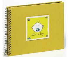 Walther SA-140-A Spiralalbum Lollypop, Leineneinband, 30,5 x 25 cm, 40 Seiten, grün/boy