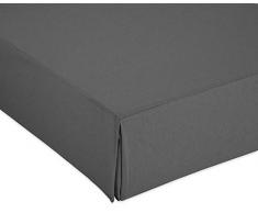 Cardenal Textil Sofabezug glatt Bett 105 cm grau