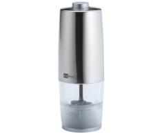 AdHoc Elektrische Pfeffer-, Salz- oder Gewürzmühle MINIMAX, mit Ceramic-Mahlwerk, inkl. 4 Batterien, Höhe 15,5 cm, Kunststoff verchromt/gebürstet
