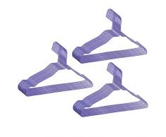 PENCK Drahtbügel aus Metall für den täglichen Gebrauch, Kleiderbügel, Standard-Kleiderbügel in Bulk, lila/rot/blau/grün (zufällige Farbe), 30 Stück