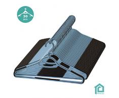 Perfecasa Rutschfeste Kleiderbügel 30 Stück Kunststoff mit 360 ° Swivel Haken.