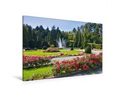 Premium Textil-Leinwand 120 x 80 cm Quer-Format Gärten des Palazzo Estense | Wandbild, HD-Bild auf Keilrahmen, Fertigbild auf hochwertigem Vlies, Leinwanddruck von LianeM