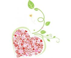 Indigos 4051719734324 Wandtattoo MF178 Tribal Ornament Himmel Ranke Liebe Herz 60 x 48 cm