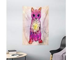 ambesonne Wand Art Decor Golden Gate Bridge in San Francisco Szenerie zum Aufhängen Art Arbeit für Wände Wohnzimmer Schlafzimmer Decor One Of A Kind Maschinenwaschbar mit glänzend Seidiger Satin, Multi 31, 60 W By 80 L