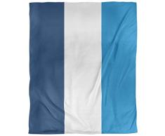 ArtVerse Bettwäsche Los Angeles NFS LA Power Football gestreift, Mikrofaser, 104 x 88 cm, Blau/Weiß/Mittelrot