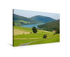 Calvendo Premium Textil-Leinwand 75 cm x 50 cm quer, Diemelsee | Wandbild, Bild auf Keilrahmen, Fertigbild auf echter Leinwand, Leinwanddruck Natur Natur