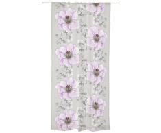 Vallila Interior VS120760-4 Vorhang Amanda, 140 x 240 cm, grau / rosa
