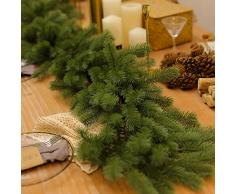 PARTY JOY Weihnachtsgirlande, Weihnachtsgirlande, Grün Green Branch Garland