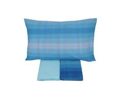 Gabel Bettwäsche-Set für Einzelbett, Motiv: College, Blau