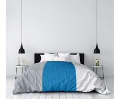 ArtVerse NFS Detroit Football Stripes Bettbezug, Mikrofaser, 104 x 88 cm, Blau